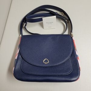 Kate Spade Kailee Medium Flap Tropical Toss Shoulder Bag.